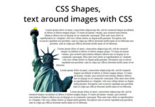 CSS Shapes, text around images with CSS