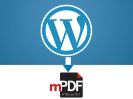 Create a PDF version of WordPress articles with mPDF